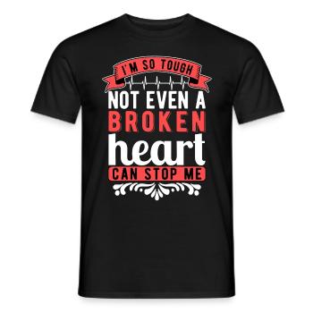 Heart Surgery Heart Transplant Recovery - Men's T-Shirt - black - Front - AI Model Male 178 light (178cm)