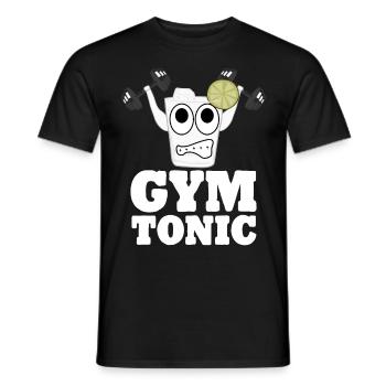 Bodybuilder Gym Tonic Fitness Strongman - T-shirt homme - noir - Devant - AI Model Male 178 light (178cm)