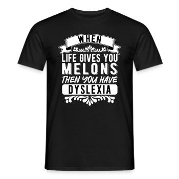 Legastheniker Legasthenie Dyslexia - Men's T-Shirt - black - Front - AI Model Male 178 light (178cm)
