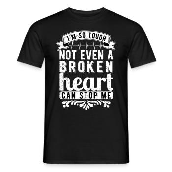 Heart Surgery Heart Transplant Recovery - Men's T-Shirt - black - Front - AI Model Male 178 light (178cm)