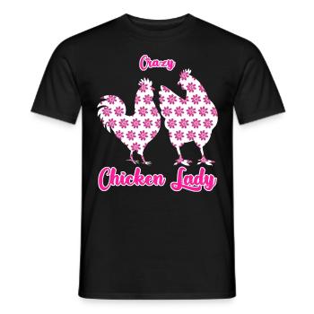 Poulet Élevage de poulets Poulailler Poulet - T-shirt homme - noir - Devant - AI Model Male 178 light (178cm)