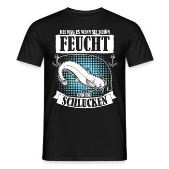 Waller Angler Fisch Angeln Fischer - Männer T-Shirt - Schwarz - Vorne - AI Model Male 178 light (178cm)