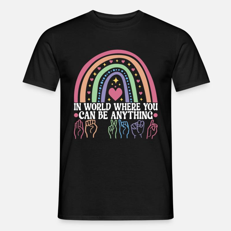 Deaf Deaf Mute Deaf - Men’s T-shirt - black