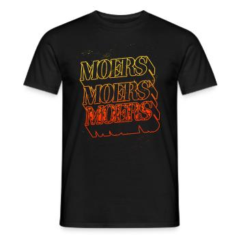 Moers Deutschland Stadt Skyline Heimat Schrift - Männer T-Shirt - Schwarz - Vorne - AI Model Male 178 light (178cm)