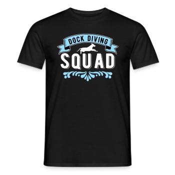Dock Diving Squad - Men's T-Shirt - black - Front - AI Model Male 178 light (178cm)