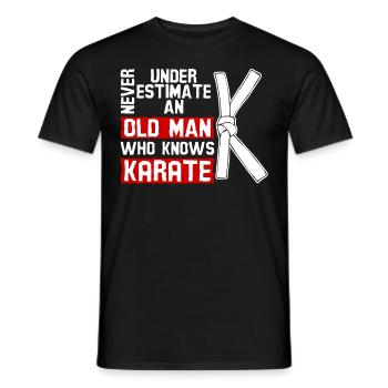 Karate Sport Martial Arts - Men's T-Shirt - black - Front - AI Model Male 178 light (178cm)