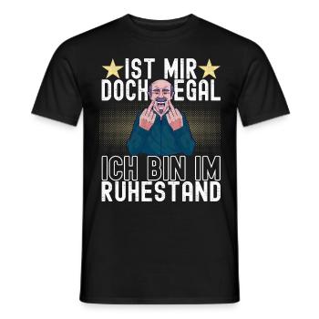 Ruhestand Rente - Männer T-Shirt - Schwarz - Vorne - AI Model Male 178 light (178cm)