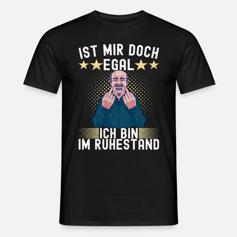 Ruhestand Rente - Männer T-Shirt - Schwarz