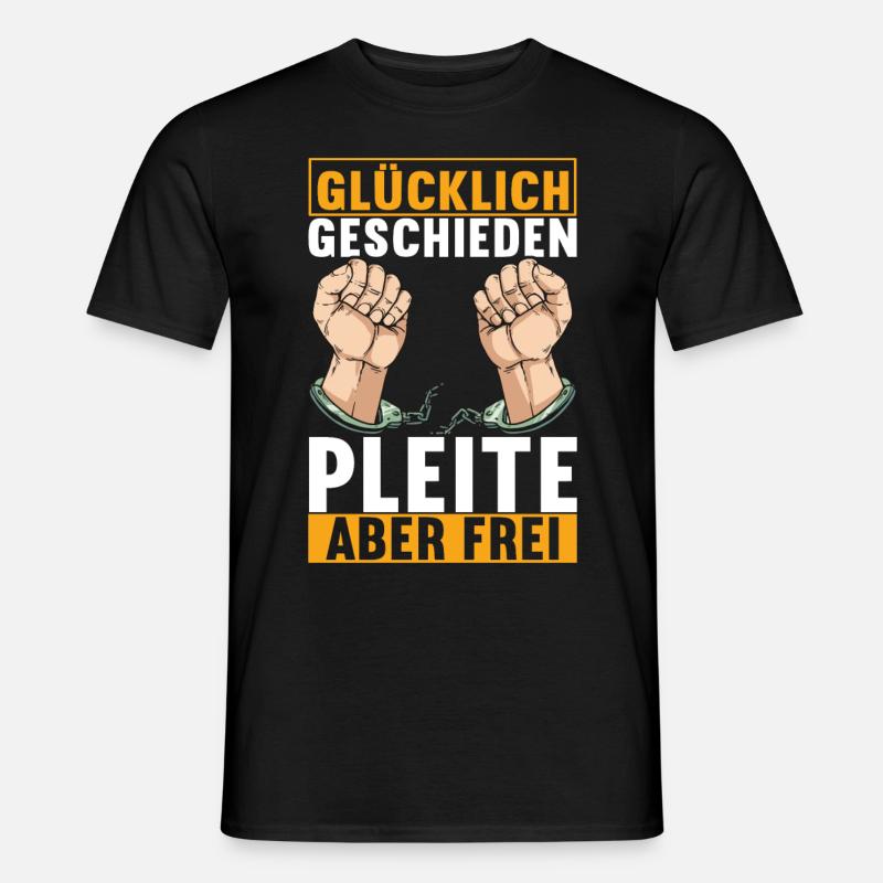 Geschieden Scheidung - Männer T-Shirt - Schwarz