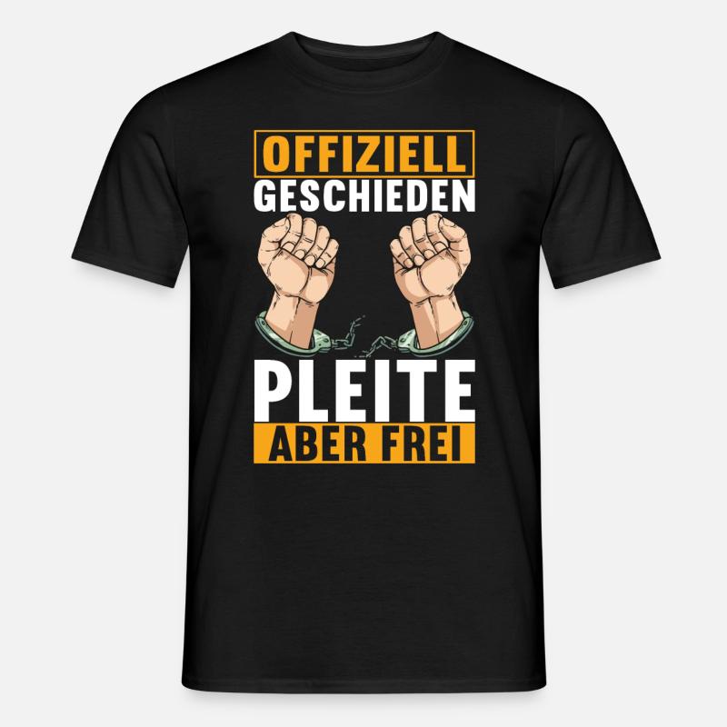 Geschieden Scheidung - Männer T-Shirt - Schwarz