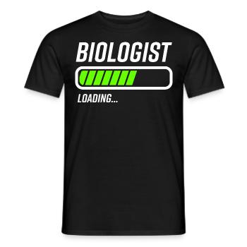 Biologist Loading Bar - Men's T-Shirt - black - Front - AI Model Male 178 light (178cm)