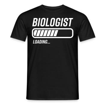 Biologist Loading Bar - Men's T-Shirt - black - Front - AI Model Male 178 light (178cm)
