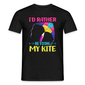 Drachensteigen - Männer T-Shirt - Schwarz - Vorne - AI Model Male 178 light (178cm)