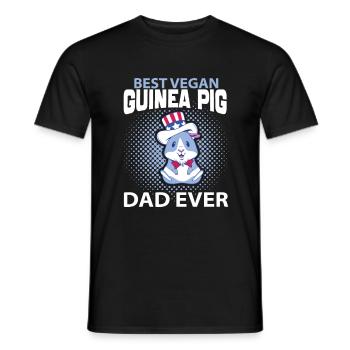 Papa cochon d’Inde - T-shirt homme - noir - Devant - AI Model Male 178 light (178cm)