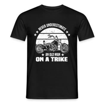 Triker gift idea | Trikes Trike Hobby Motorcycle - Men's T-Shirt - black - Front - AI Model Male 178 light (178cm)