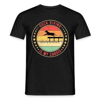 Dock Diving Is My Cardio - Männer T-Shirt - Schwarz - Vorne - AI Model Male 178 light (178cm)