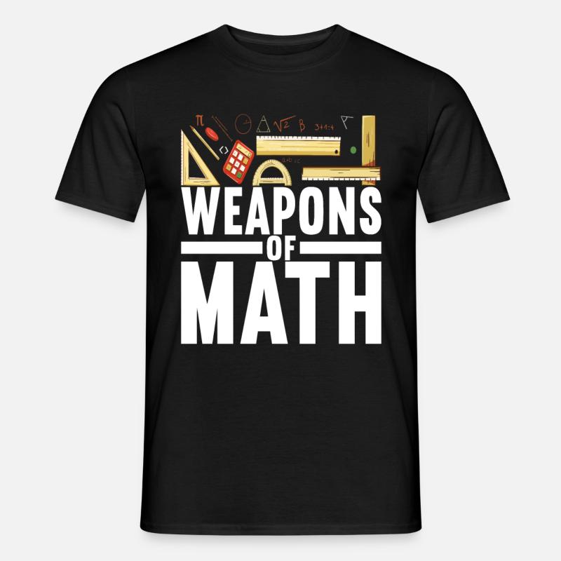 Mathe Mathelehrer - Männer T-Shirt - Schwarz