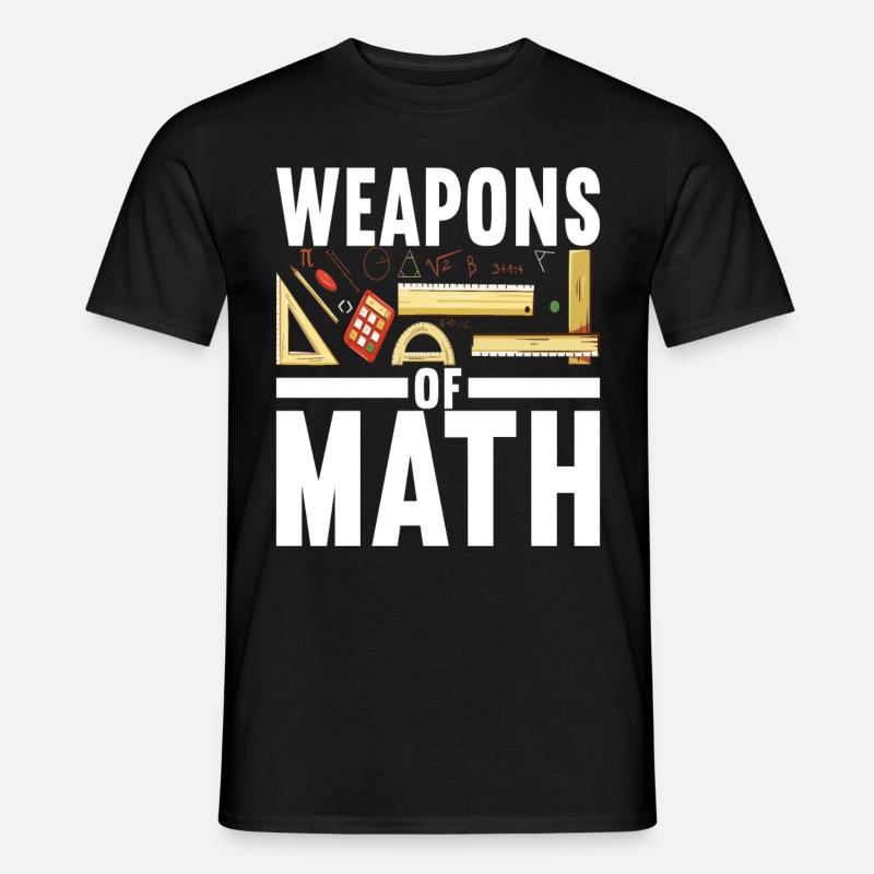 Mathe Mathelehrer - Männer T-Shirt - Schwarz