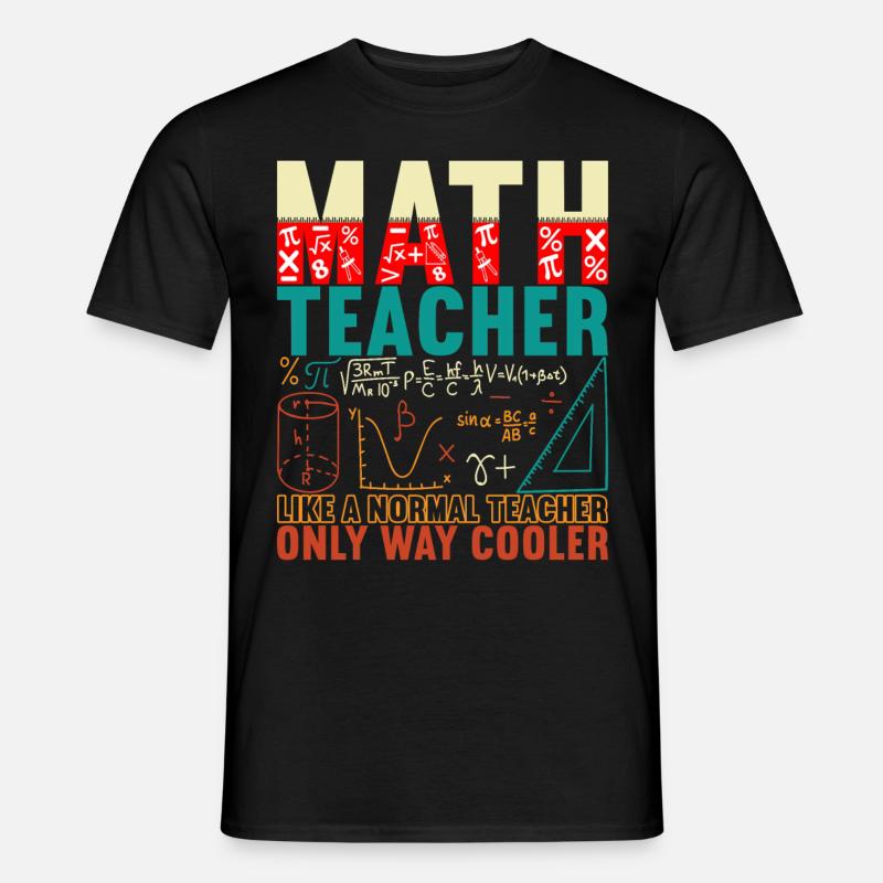 Math Math Teacher - Men's T-Shirt - black
