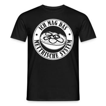 Mettbrötchen Hackfleisch Mettigel Mett - Männer T-Shirt - Schwarz - Vorne - AI Model Male 178 light (178cm)