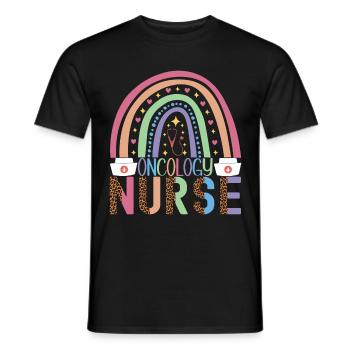 Infirmière soignante - T-shirt homme - noir - Devant - AI Model Male 178 light (178cm)
