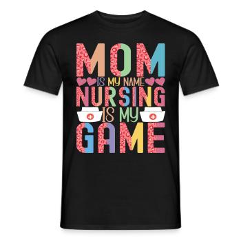 Nurse Caregiver - Men's T-Shirt - black - Front - AI Model Male 178 light (178cm)