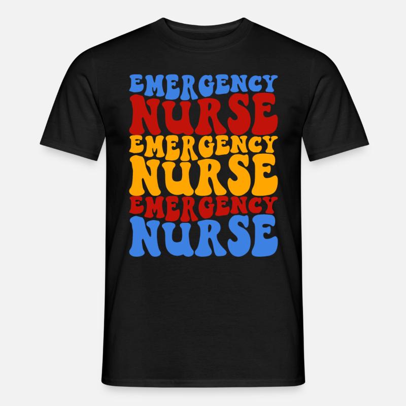 Krankenschwester Pflegekraft - Männer T-Shirt - Schwarz