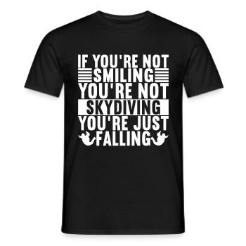 Paracadutista paracadutista - T-shirt uomo - nero - Fronte - AI Model Male 178 light (178cm)