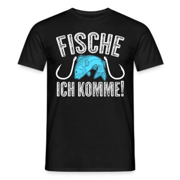 Angeln Fischen Fischer Angelhaken Angler - Männer T-Shirt - Schwarz - Vorne - AI Model Male 178 light (178cm)