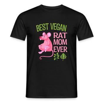 Rat - Men's T-Shirt - black - Front - AI Model Male 178 light (178cm)