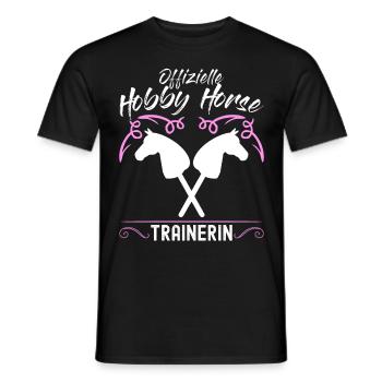 Hobby Horse Spruch Hobbyhorse - Männer T-Shirt - Schwarz - Vorne - AI Model Male 178 light (178cm)