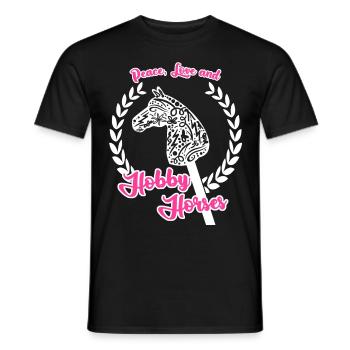 Hobby Horse Rider Hobbyhorse - T-shirt homme - noir - Devant - AI Model Male 178 light (178cm)