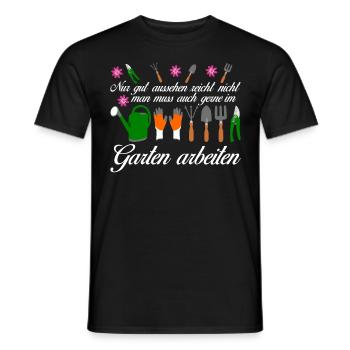Garten Galabau Galabauer Gärtner - Männer T-Shirt - Schwarz - Vorne - AI Model Male 178 light (178cm)
