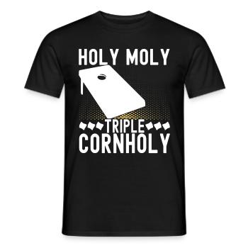 Cornhole Player Cornhole Board - Men's T-Shirt - black - Front - AI Model Male 178 light (178cm)