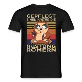 Biertrinker Spruch - Saufen - Männerabend - Männer T-Shirt - Schwarz - Vorne - AI Model Male 178 light (178cm)