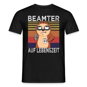 Beamtenstatus & lustige Beamten Sprüche - Männer T-Shirt - Schwarz - Vorne - AI Model Male 178 light (178cm)