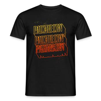 Paderborn Allemagne City Skyline Home Police - T-shirt homme - noir - Devant - AI Model Male 178 light (178cm)