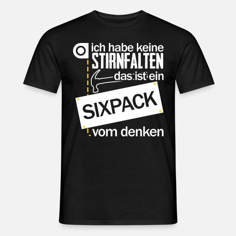Handwerker Sixpack Handwerk - Männer T-Shirt - Schwarz