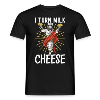 Amateurs de fromage Gouda - T-shirt homme - noir - Devant - AI Model Male 178 light (178cm)