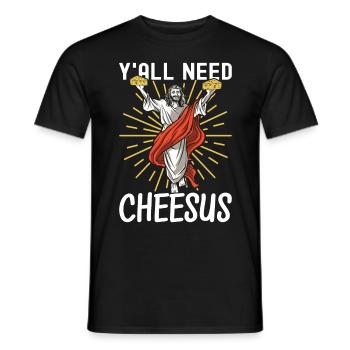 Amateurs de fromage Gouda - T-shirt homme - noir - Devant - AI Model Male 178 light (178cm)