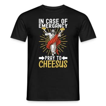 Amateurs de fromage Gouda - T-shirt homme - noir - Devant - AI Model Male 178 light (178cm)