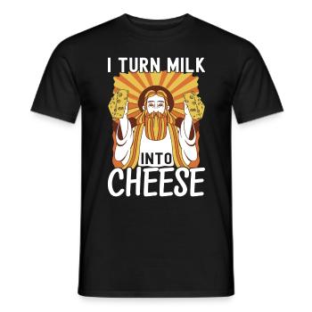 Amateurs de fromage Gouda - T-shirt homme - noir - Devant - AI Model Male 178 light (178cm)