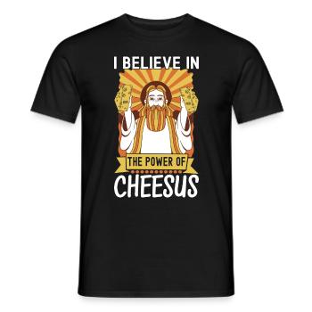 Amateurs de fromage Gouda - T-shirt homme - noir - Devant - AI Model Male 178 light (178cm)
