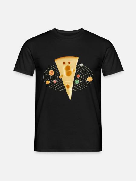 Cheese lovers Gouda cheese - Men's T-Shirt - black