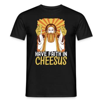 Amateurs de fromage Gouda - T-shirt homme - noir - Devant - AI Model Male 178 light (178cm)