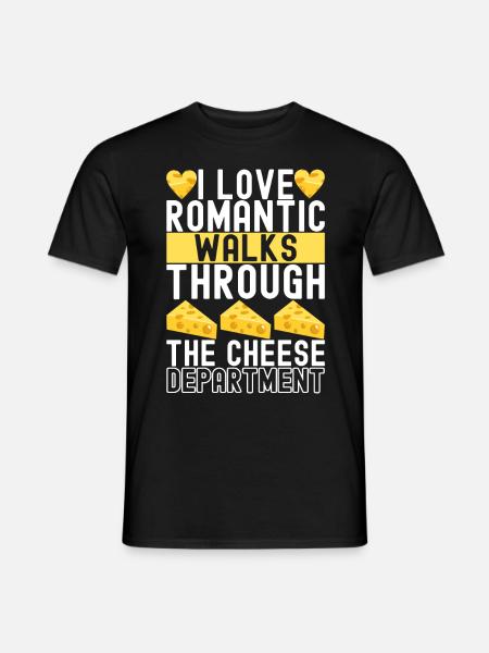 Cheese lovers Gouda cheese - Men's T-Shirt - black