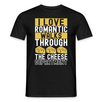 Amateurs de fromage Gouda - T-shirt homme - noir - Devant - AI Model Male 178 light (178cm)
