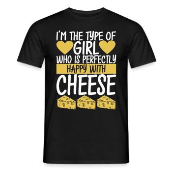 Amateurs de fromage Gouda - T-shirt homme - noir - Devant - AI Model Male 178 light (178cm)