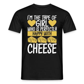 Amateurs de fromage Gouda - T-shirt homme - noir - Devant - AI Model Male 178 light (178cm)