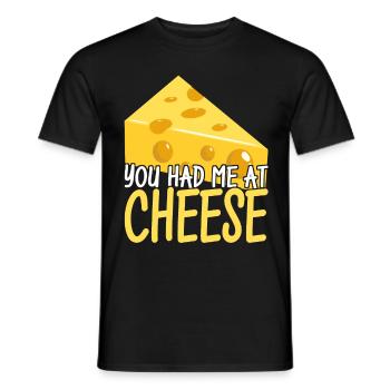 Amateurs de fromage Gouda - T-shirt homme - noir - Devant - AI Model Male 178 light (178cm)